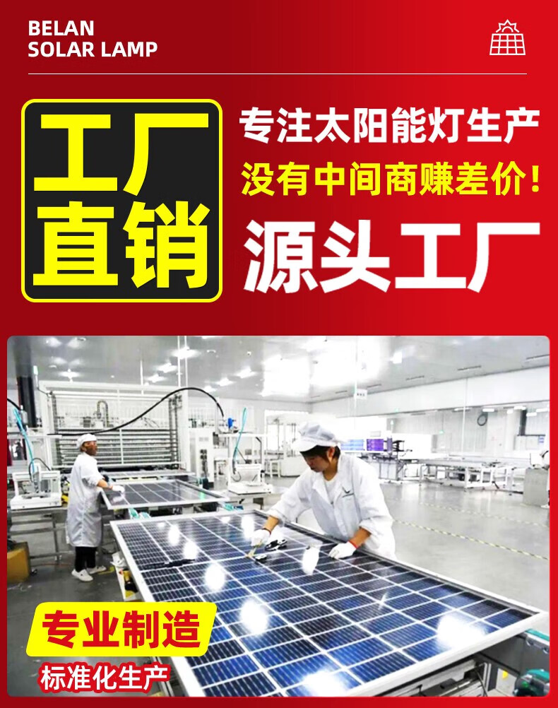 点点（Diandian）照明2025新款太阳能户外庭院灯家用室外防水新型农村感应照明LED 工厂直销当天发货默认送装墙配