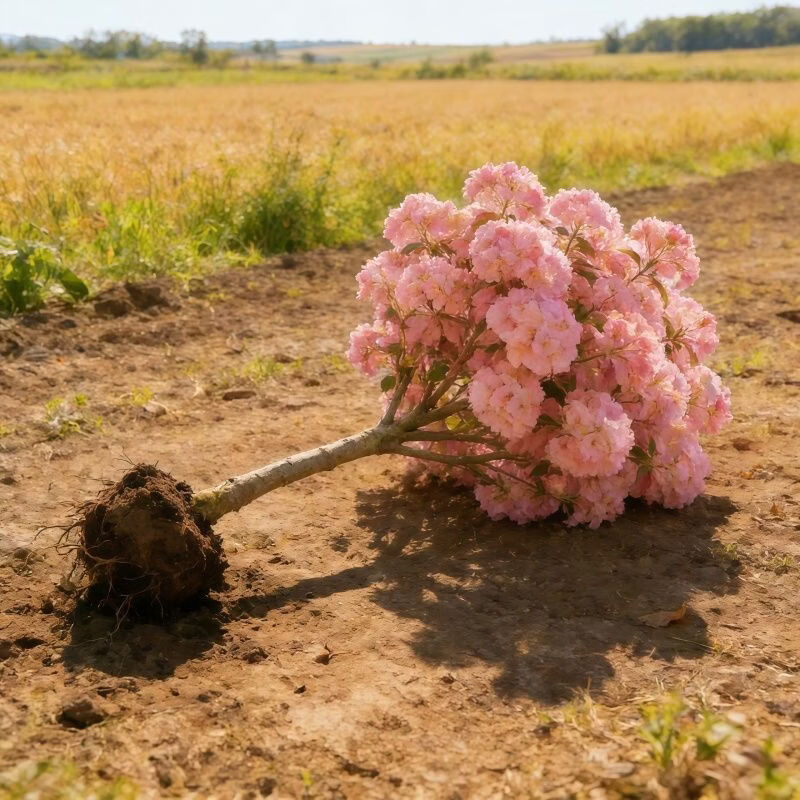 树状中华绣球大花花木老桩树苗植木耐寒阳台盆栽庭院木本花卉花苗 红花【木绣球】四季开花 8年精选苗【树形+当年爆满开花】