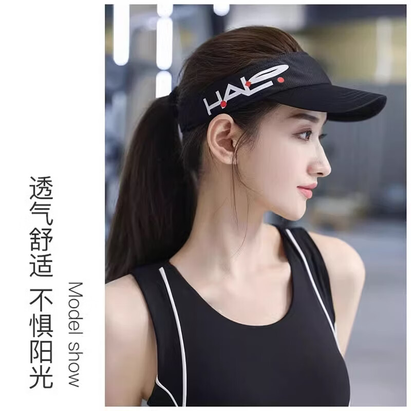 HALO HEADBAND美国halo专业马拉松空顶帽跑步防晒导汗帽无顶遮阳帽男女网球帽子 海军蓝升级版 【加长帽檐+可插眼镜】 适合头围:53-60cm