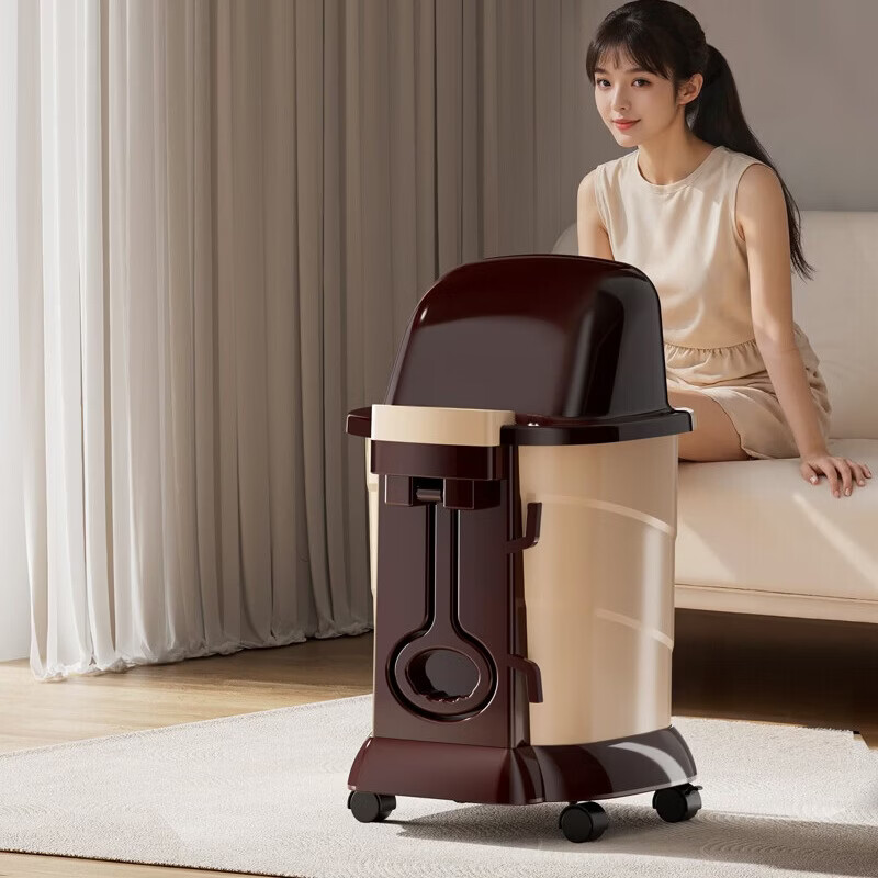 格兰帝豪华超高深桶带膝盖护理熏蒸足浴盆泡脚桶礼物家电按摩器泡腿桶熏蒸桶深桶送父母中老年专用足浴器 经典款-750深桶泡脚