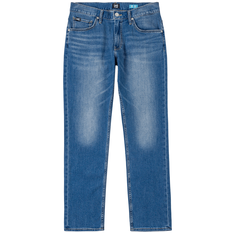 Lee26夏季新品726直筒牛仔裤男中蓝色凉凉裤 中蓝色 33