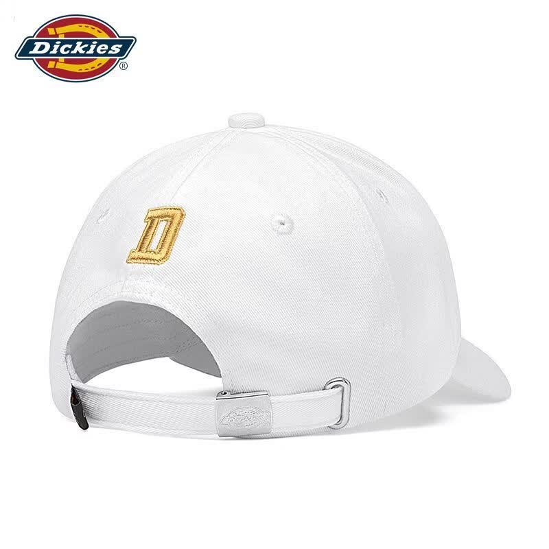 Dickies【经典金标】棒球帽2026新款刺绣休闲软顶宽帽檐遮阳防晒鸭舌帽 米色