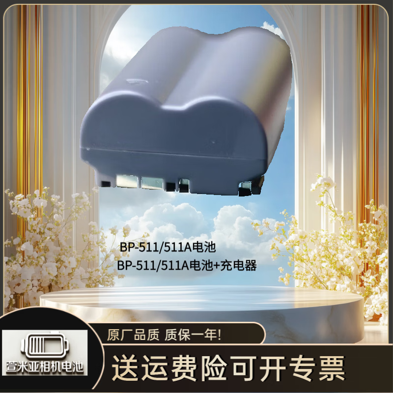NOTVD佳能EOS300D50D40D30D10DD60专用BP511A电池兼容BP511 BP-511/511A电池BP-511/511A电池+充电器 BP-511/511A电池+充电器