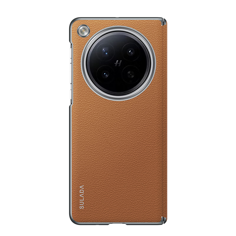 麦焕【头层真皮】OPPOfindn6手机壳新款折叠保护套头层牛皮简约时尚保护壳 【经典黑】头层牛皮 OPPOfindn6