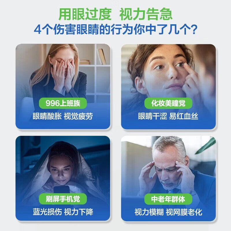 博士伦Bausch+Lomb AREDS 2 眼疲劳保护多种维生素叶黄素 210粒 博士伦叶黄素 210粒*2瓶 默认成分1