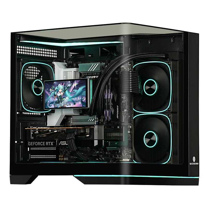 英特爾Ultra7-265KF RTX5070主機(jī)/5060ti 5080龍蝦ai openclaw游戲直播電競臺式組裝電腦整機(jī)全套DIY組裝 RTX5080+32G+1TB丨配置五