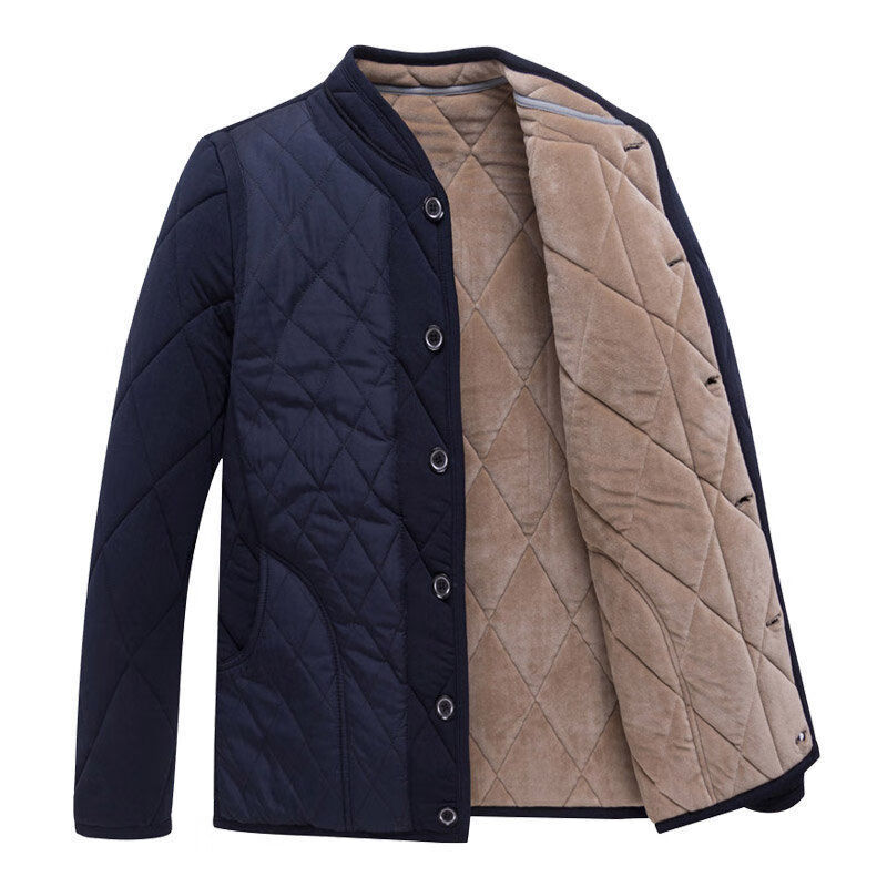 中老年人老头秋冬天穿的棉袄中老年驼绒内穿小棉袄男老人贴身加绒加厚