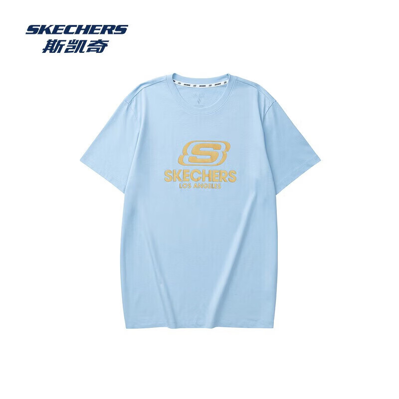 ˹���棨Skechers���¿���Ů����֯����Բ��T����Լʱ�аٴ�ȫ�� ���ε��/0147 L 50Ԫ