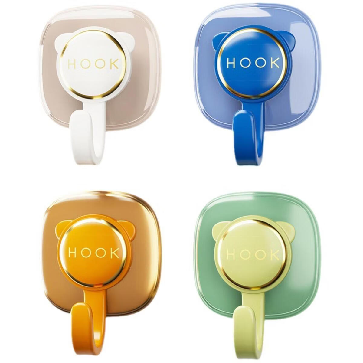 溥畔免打孔挂钩粘胶强力承重门后粘钩厨房浴室墙壁墙面无痕书包挂架子 1个装[复古红] 无需电池/超大铃声