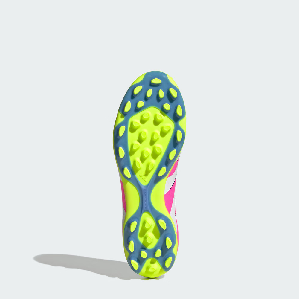 adidas PREDATOR LEAGUE人造草皮2G/3G AG定制短钉足球鞋阿迪达斯 白/亮粉/亮柠檬黄(推荐选大半码) 37