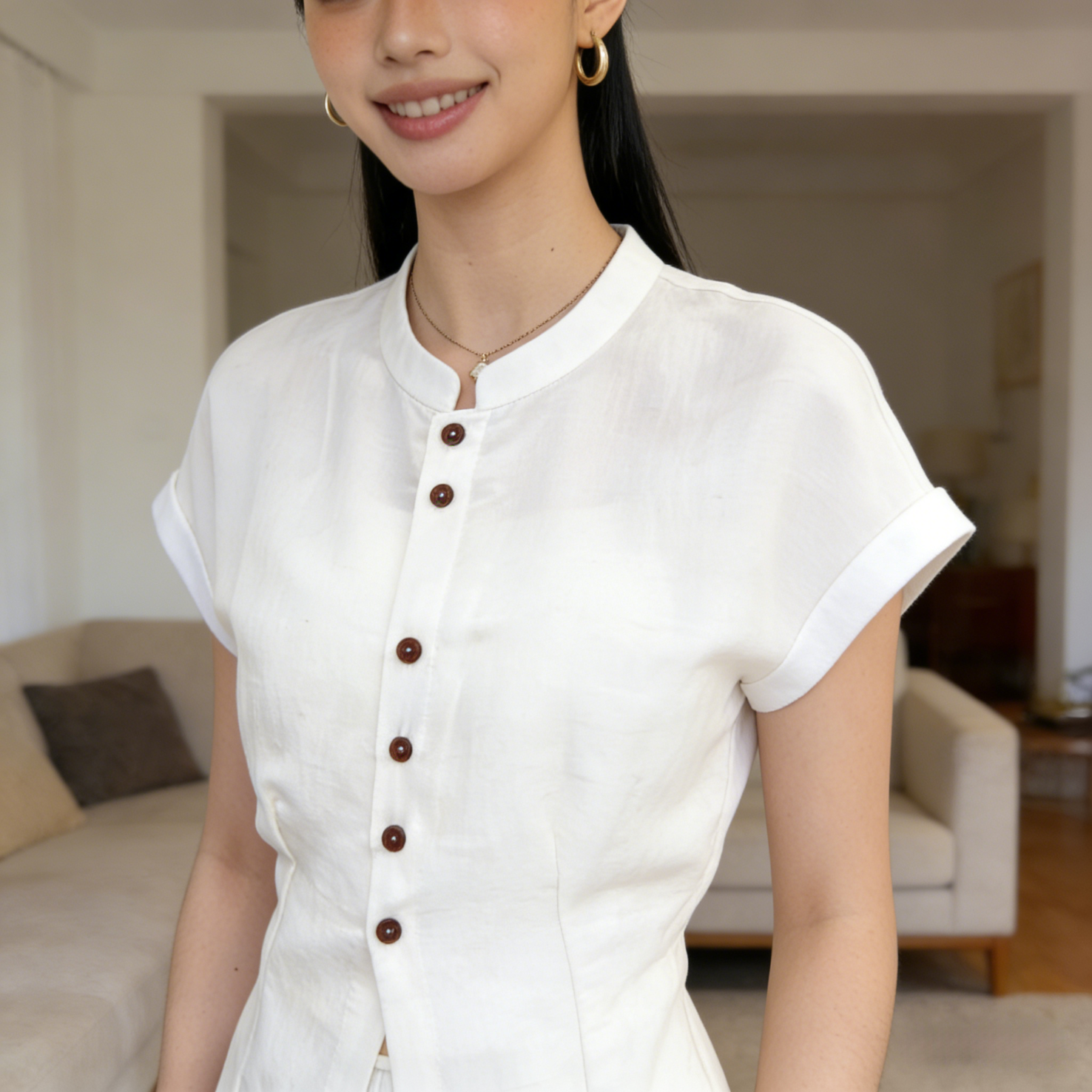 澜度《鹦鹉梨严选》韩系时尚两件套女26夏新款马甲阔腿裤套装2523/25 杏色 套装 M 建议体重（95-110斤）