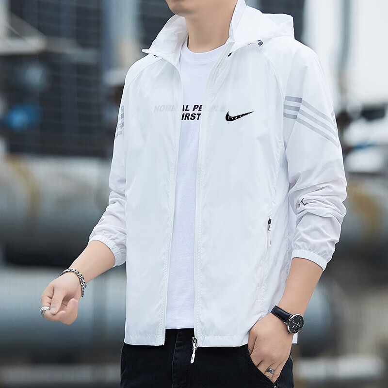 冰丝防晒衣夏季新款透气薄款外套轻薄防紫外线钓鱼防晒服男款速干 2680白色 L