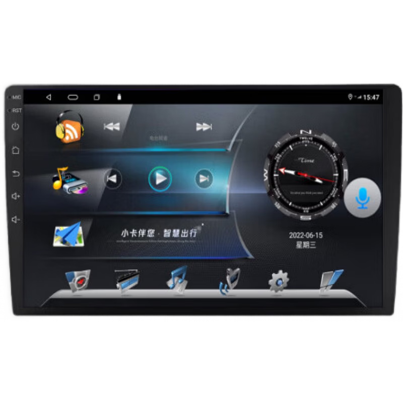 卡仕達(CASKA)2K車機中控大屏車載智慧屏倒車影像導(dǎo)航一體機 黑爵士系列_八核2+32G_8581 標配