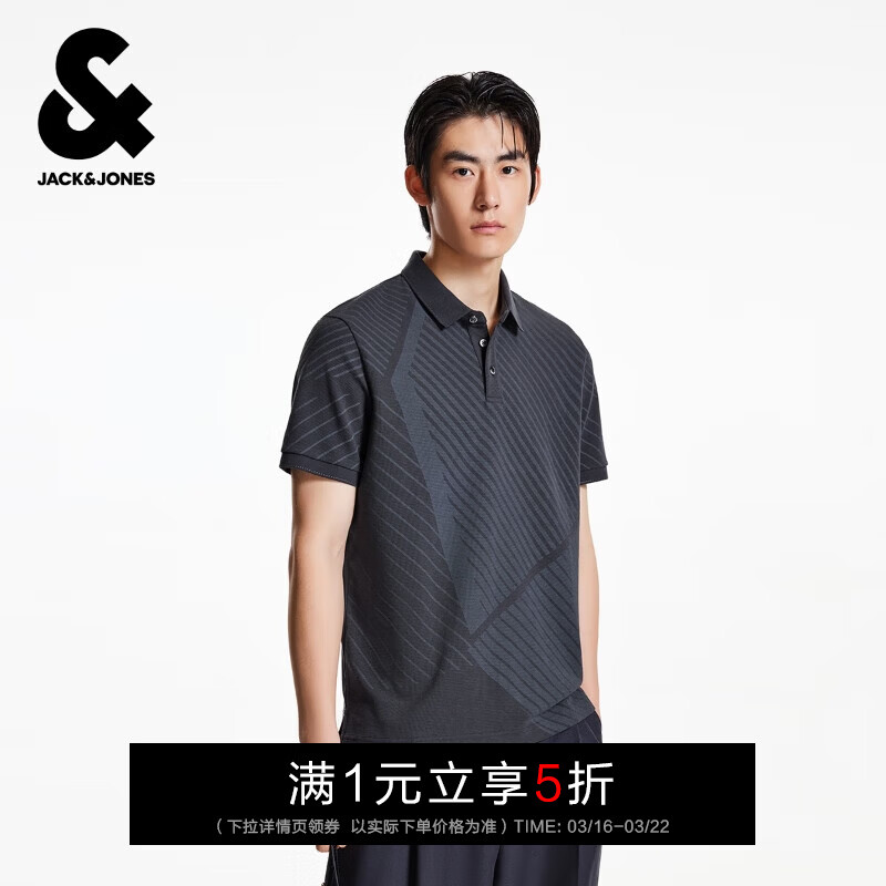 �ܿˡ���˹��JACK&JONES���ļ�POLO��������װ������ͷ������弸��ӡ��ͼ��225306009 E42��Ӱ�� ���� M ��175�� 132Ԫ