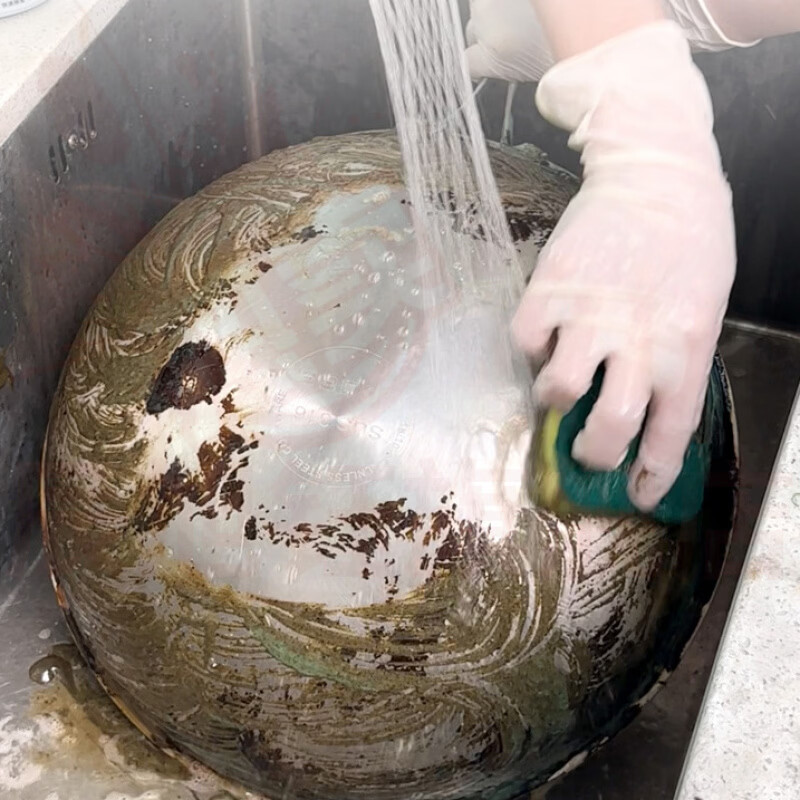 思亚希森麒龙锅底黑垢海藻泥膜不锈钢除黑剂厨房洗锅去重油污强力除污垢 5瓶 囤货装 官方自售