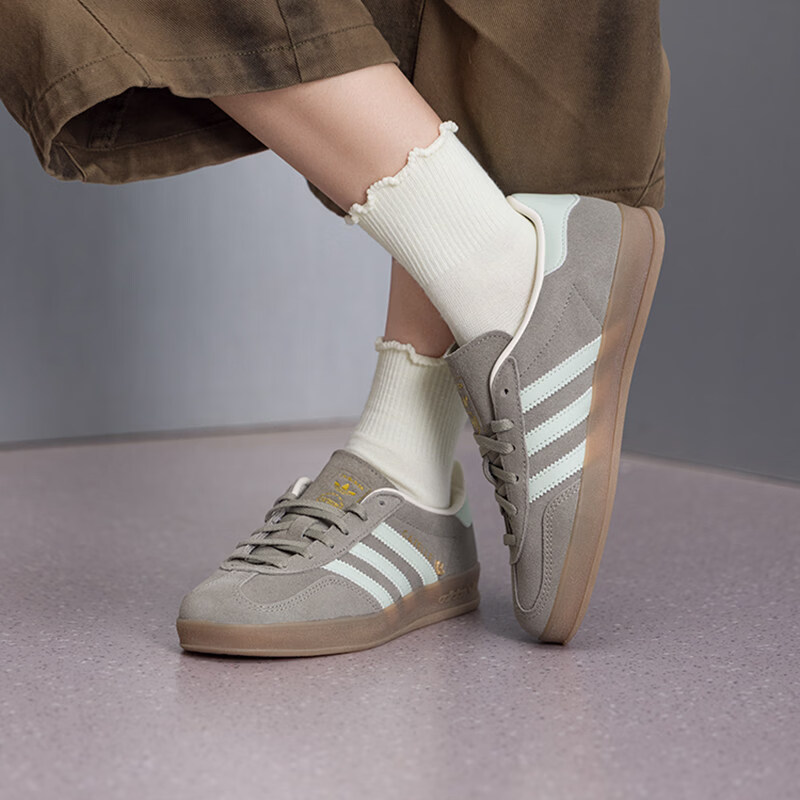 阿迪达斯（adidas）【滔搏运动】三叶草男女鞋GAZELLE INDOOR复古运动休闲鞋JR2430 JR2430 37