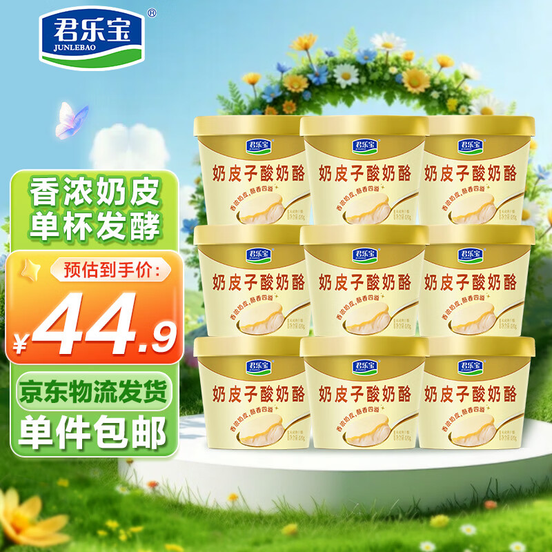 君乐宝奶皮子酸奶酪120g*9杯  源头直发 包邮