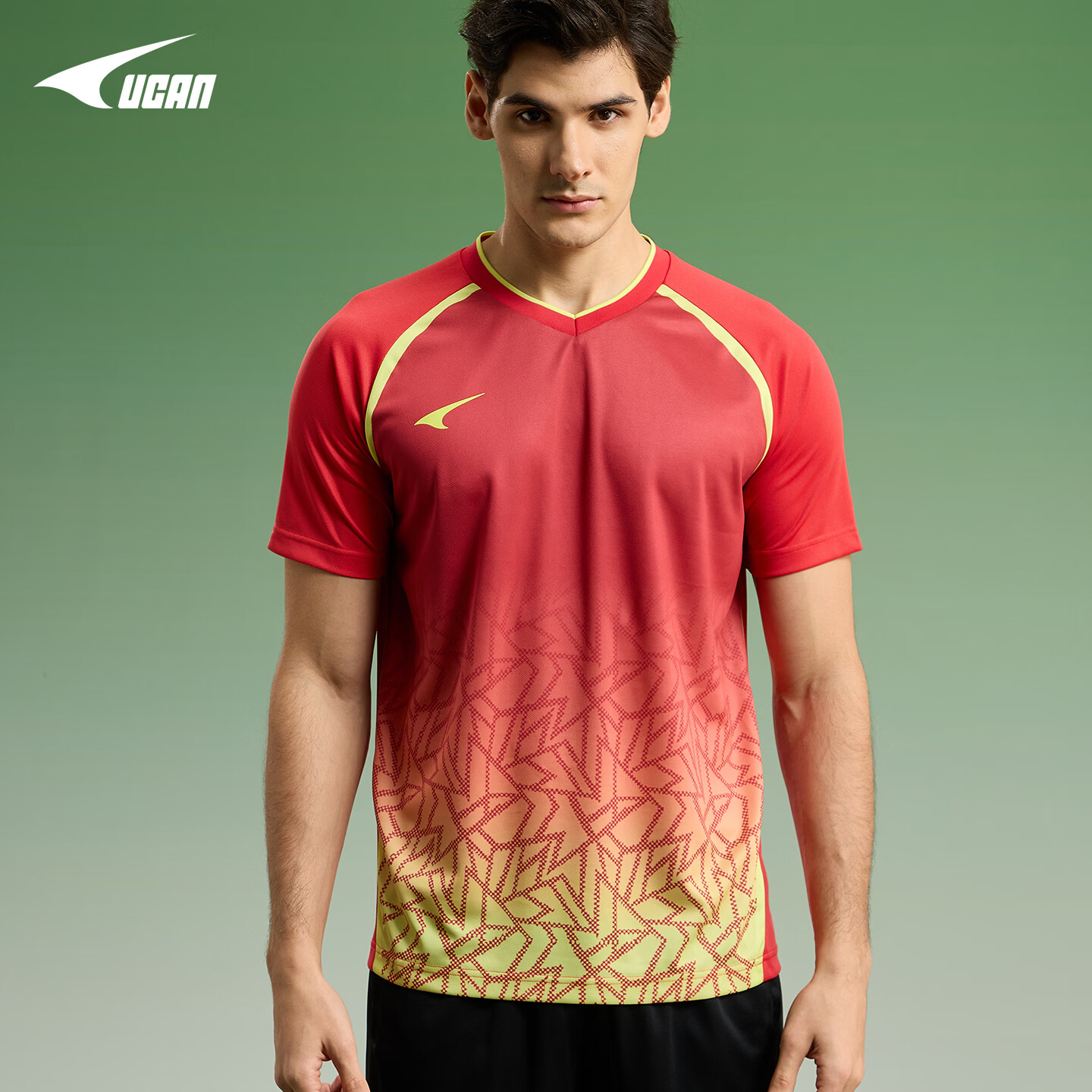 锐克速干短袖运动t恤男2026年春季新款透气训练服健身跑步上衣休闲T恤 糖果粉 2XL