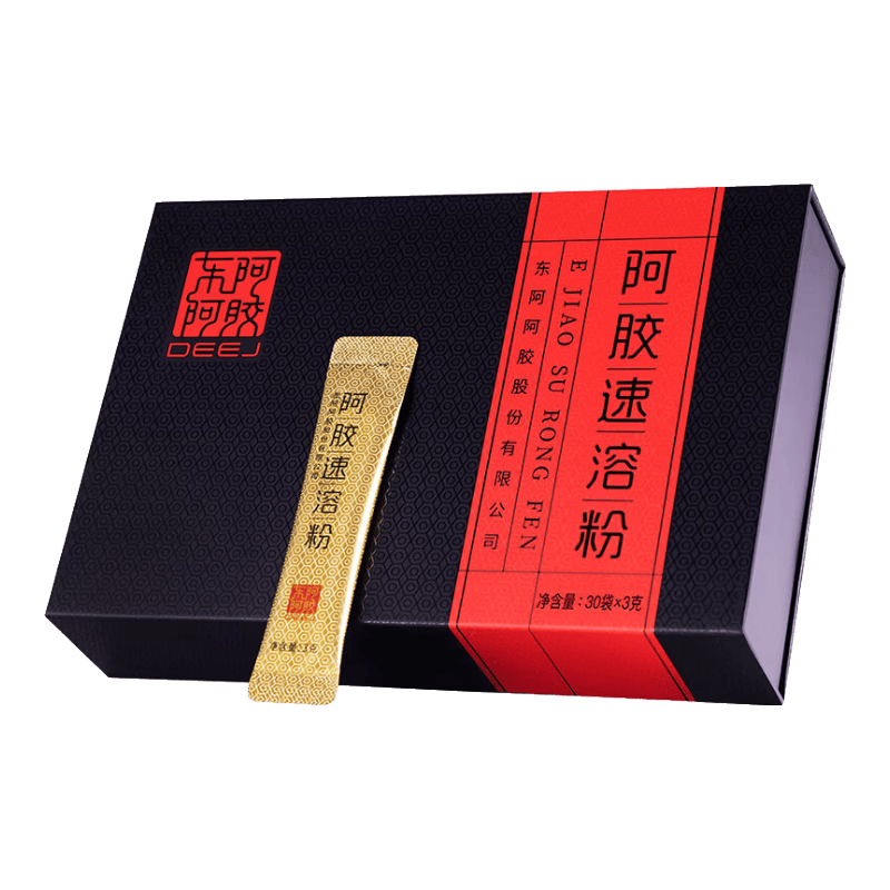 东阿阿胶官方店 阿胶速溶粉礼袋装 阿胶粉营养品 生日伴手礼 520礼物送礼 阿胶速溶粉 3g*30袋 |直播间抽免单