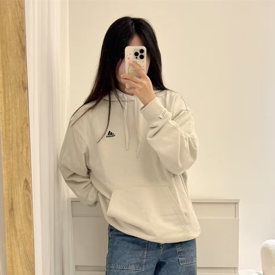 阿迪达斯（adidas）男女同款 春秋 百搭 针织 连帽休闲 运动卫衣 夹克  外套 IZ1457 S