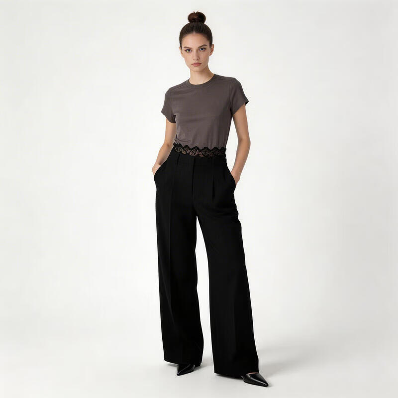 【鹦鹉梨专属】极简主义阿克苏正肩短袖 雾屿灰 M （105-120斤）