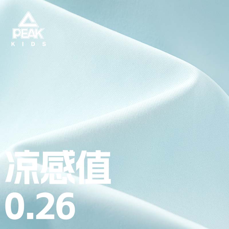 匹克童装儿童短袖T恤2026新款夏季男童凉感半袖帅气女童防晒时髦上衣 蓝/PK镭射蓝K 140