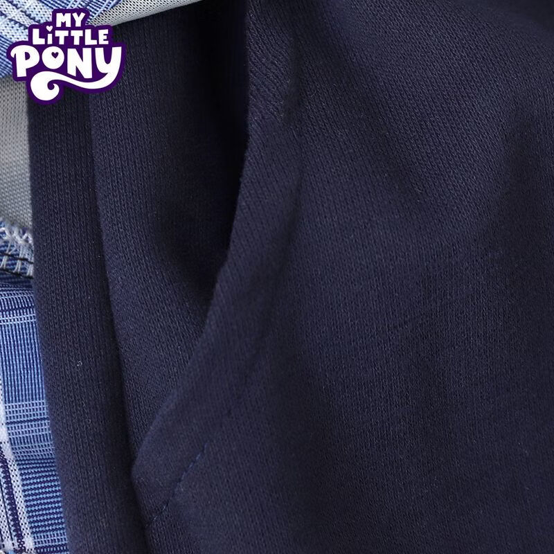 小马宝莉（MY LITTLE PONY）小马宝莉女童屁帘裤2026新款春秋季女孩休闲裤子儿童洋气阔腿裤潮 藏青色 130 建议120-130cm