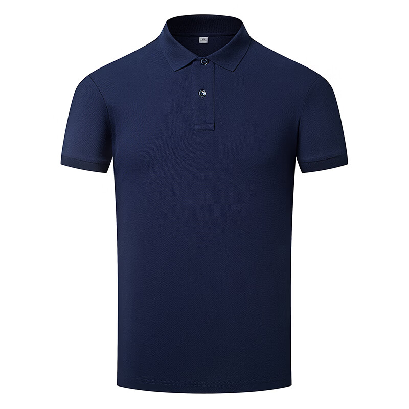 THE ALLEY FAME【高品质】2026新款翻领Polo衫男女同款短袖男企业工服印制logo团 黑色 4XL