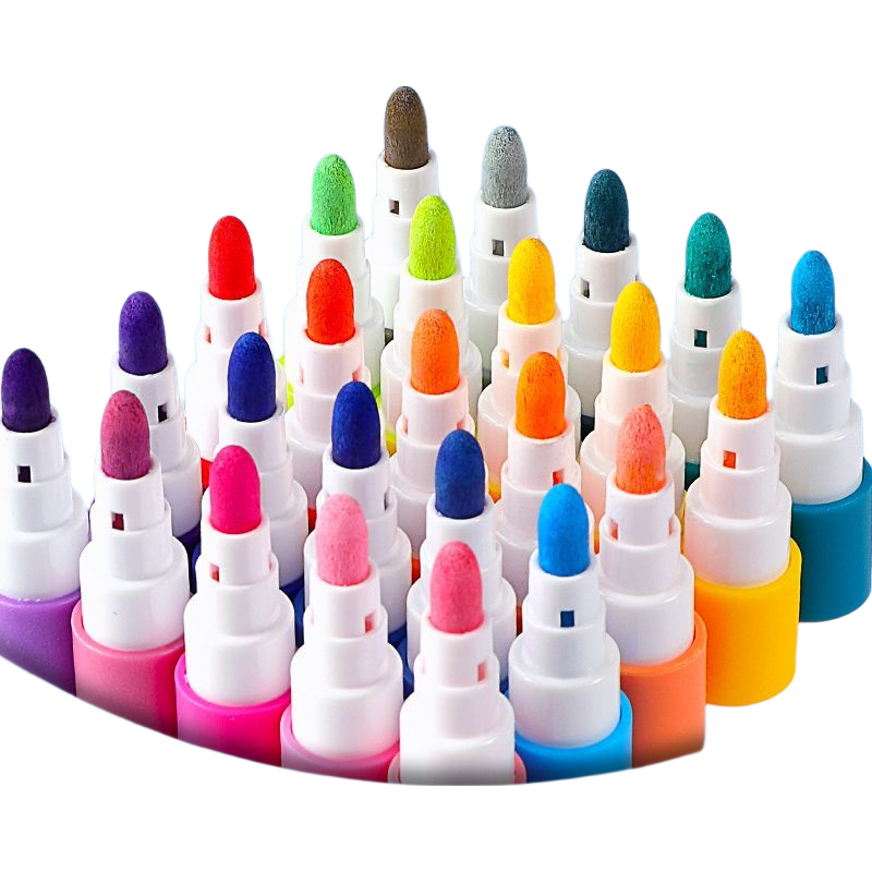 京喜指数丙烯马克笔儿童可爱专用不透纸可叠色学生美术幼儿园DIY 丙烯马克24色