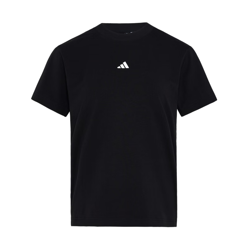 adidas舒适休闲圆领短袖T恤女装春季新款阿迪达斯官方轻运动   黑色   M