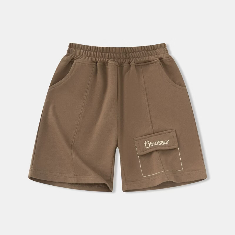 童装批发男童裤子夏季新款儿童五分外穿中裤子 浅杏 90 cm