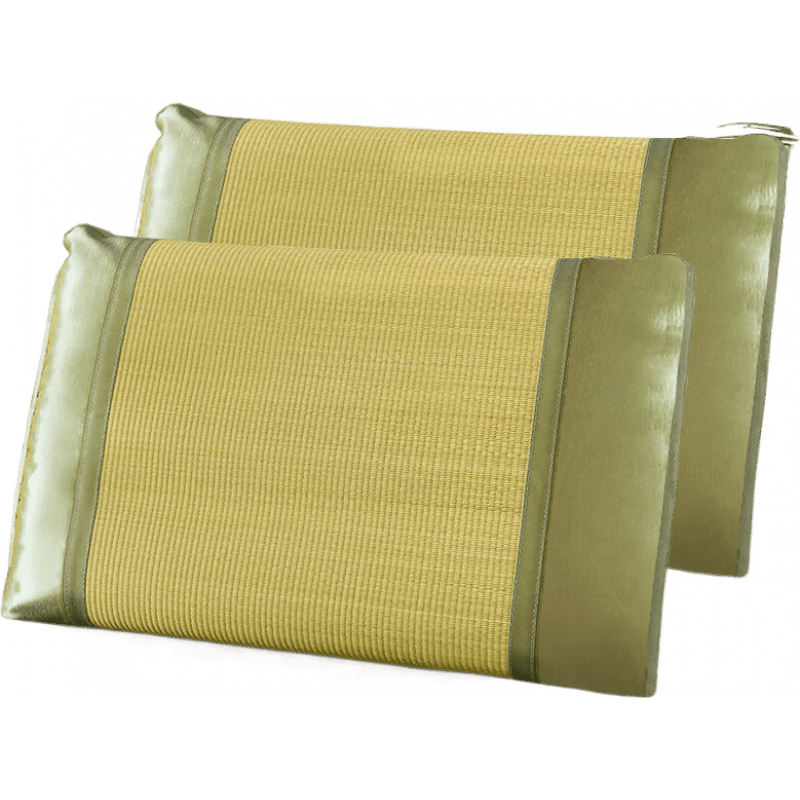 席师傅蔺草凉席枕头套一对装单人夏季凉爽冰丝儿童夏天枕套枕片 【装】蔺草枕套 2支 48cmX74cm