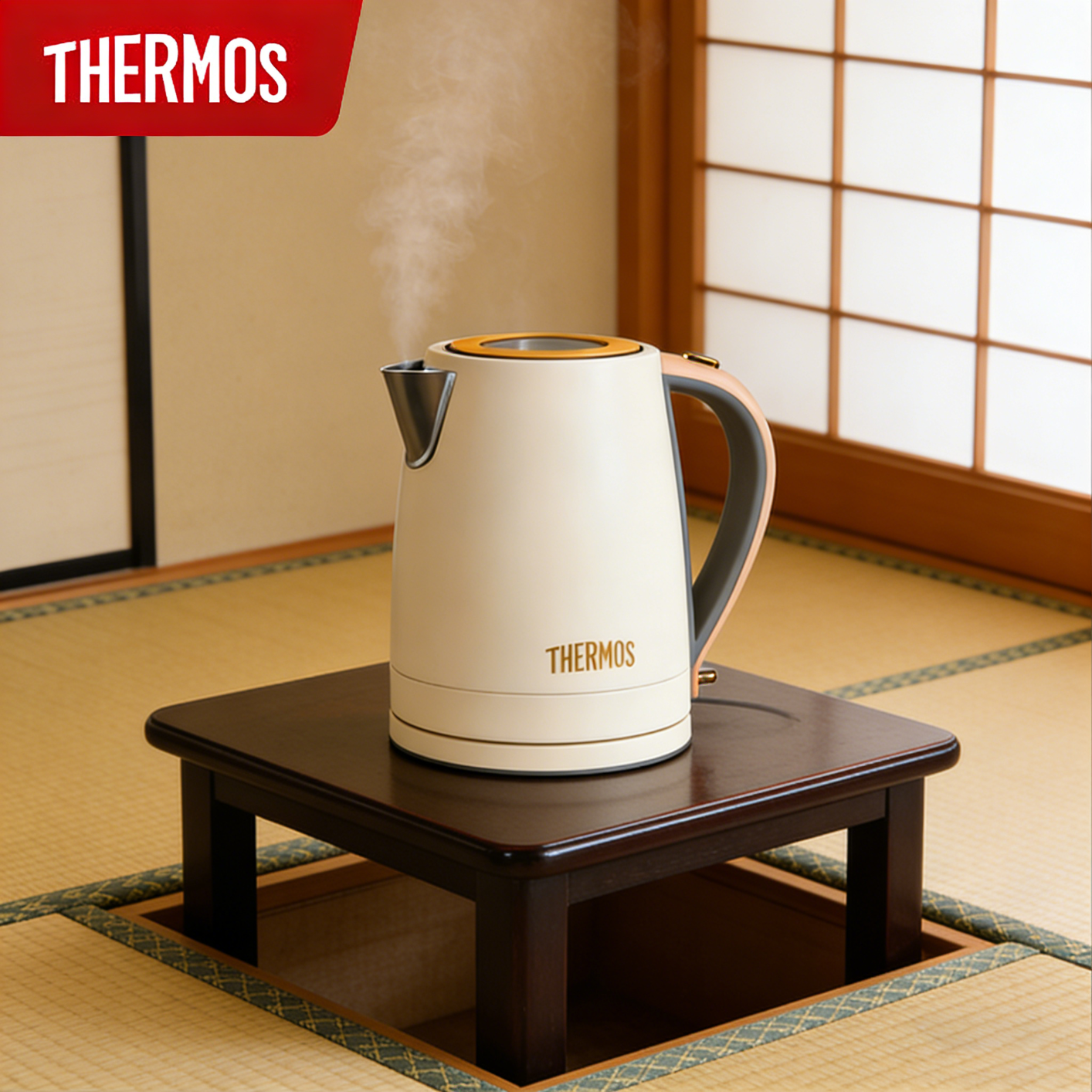 膳魔师（THERMOS）电热水壶办公室居家电器1.7L容量食品级304不锈钢烧水壶 1.7L