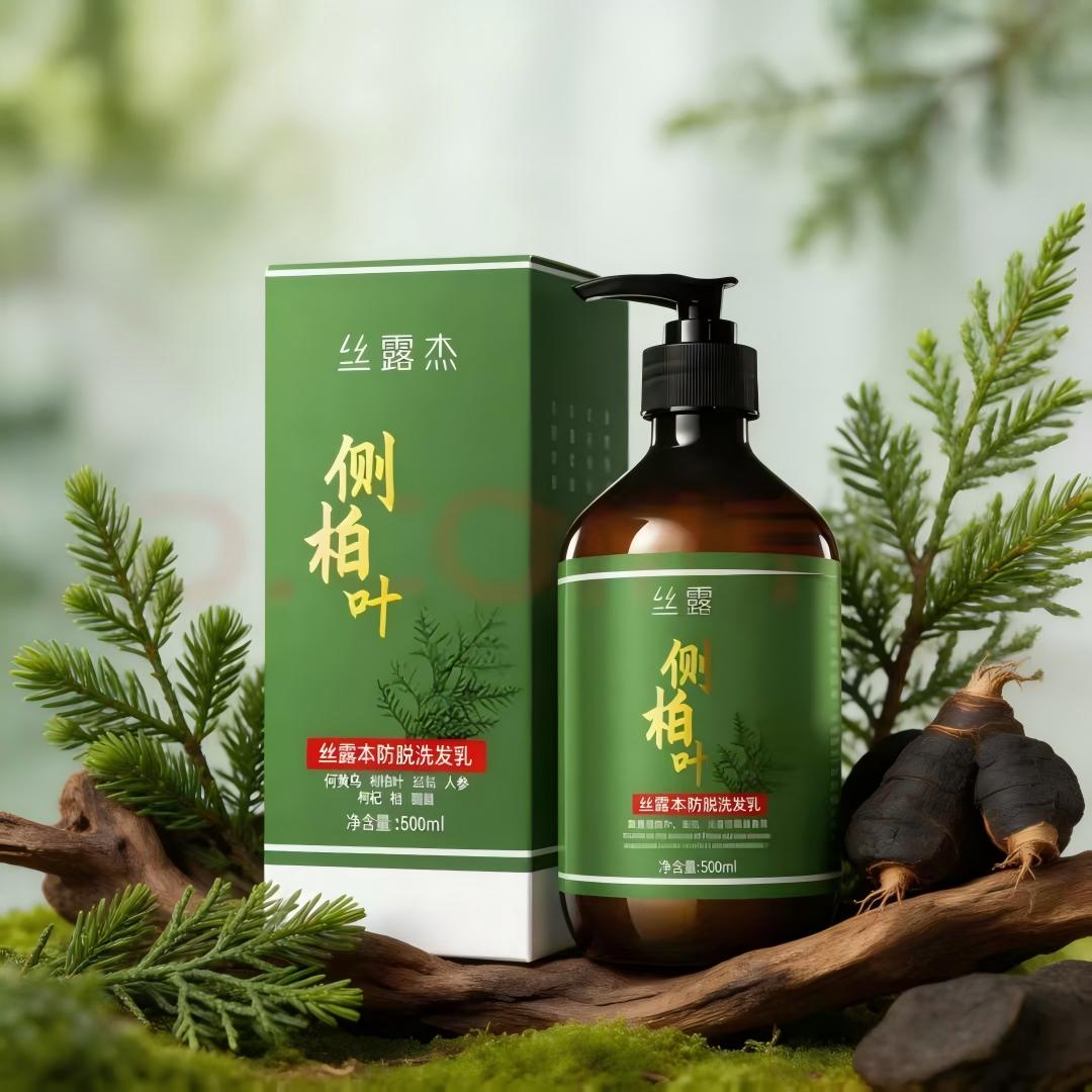 丝露杰（SLUJ）侧柏叶防脱洗发水；养发防断发 控油固发蓬松温和护发防断发正品 500ml