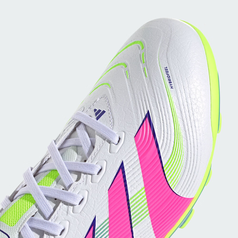 adidas PREDATOR LEAGUE人造草皮2G/3G AG定制短钉足球鞋阿迪达斯 白/亮粉/亮柠檬黄(推荐选大半码) 37