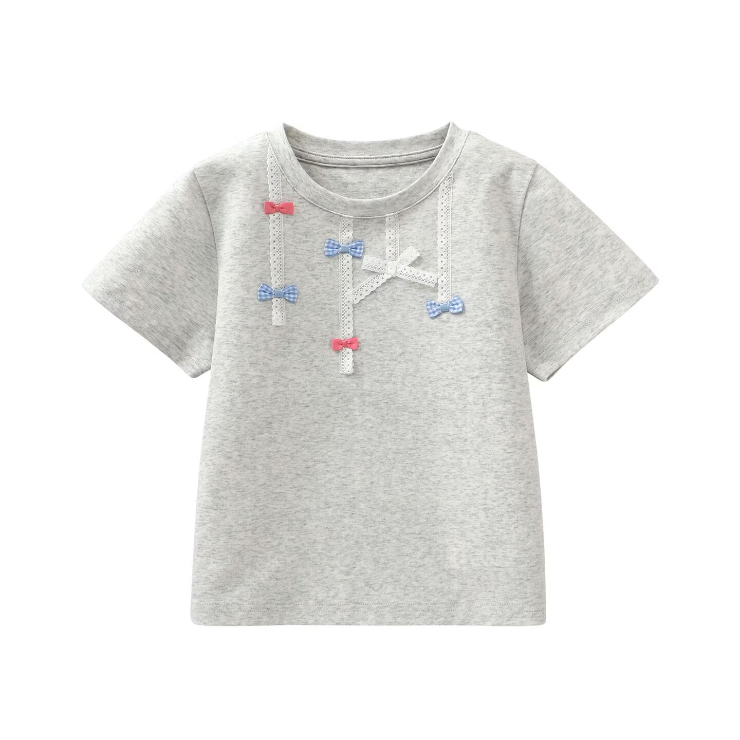 小马宝莉（MY LITTLE PONY）女童短袖T恤2026夏季新款独特蝴蝶结上衣儿童半袖休闲潮t 【蝴蝶结短袖T恤】奶黄 140