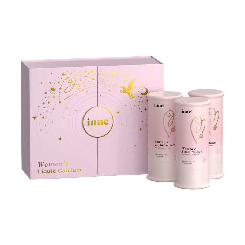 Inne因你美好钙孕妇液体钙片柠檬酸钙维生素d3孕妇补钙备孕哺乳期3罐