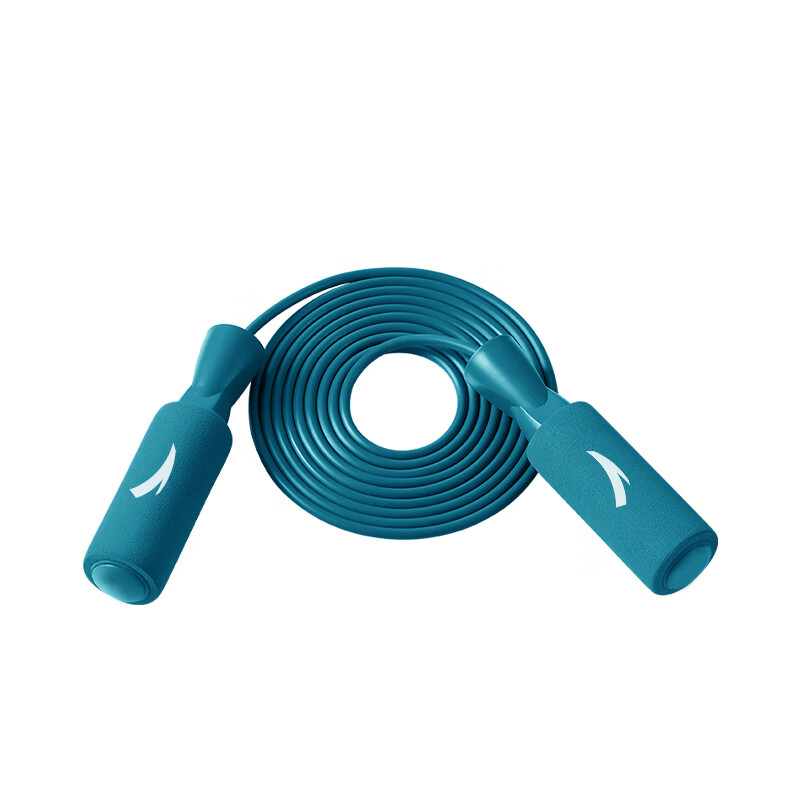 安踏竞速跳绳泡棉防滑手柄学生中考体育考试比赛运动专业训练初中生 棉饼竞速跳绳【升级环保材质】