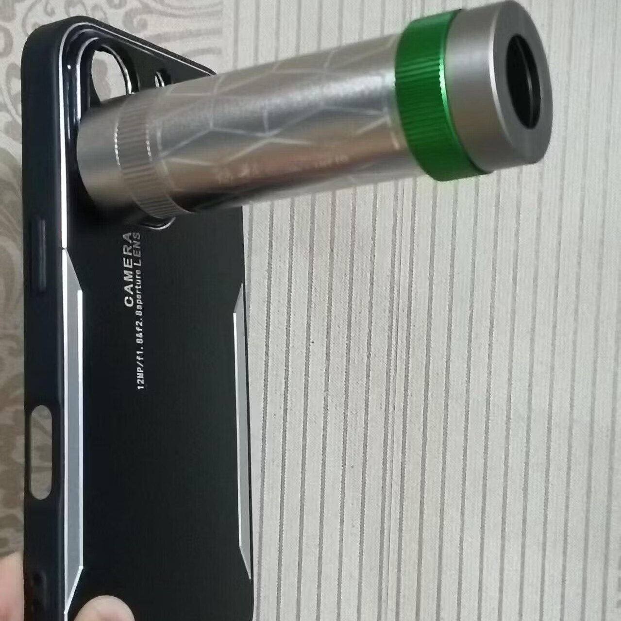 凡涵17mm螺纹接口定制高档手机壳摄影外置镜头专用简约创意手机保护壳 黑色