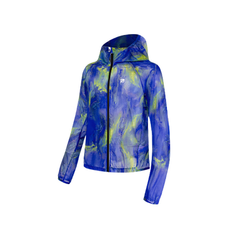 引擎鸟男女款伽蓝超轻风衣防泼水防晒轻薄易收纳马拉松越野长袖外套 油画蓝 男款 S