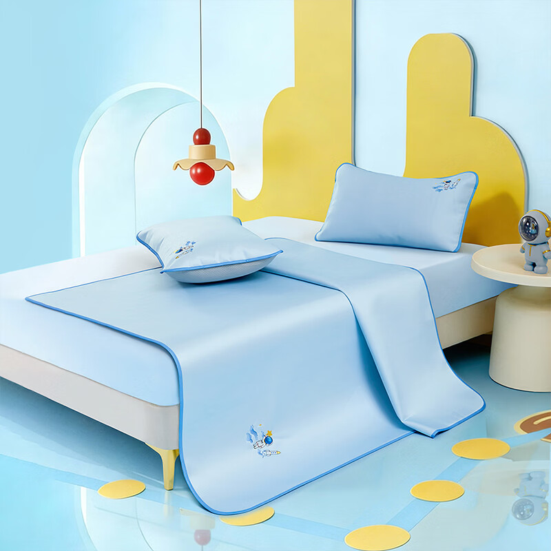 水星家纺星域失重1000D冰丝席 星域失重1000D冰丝席 两件套 90cm×200cm 200cm*90cm