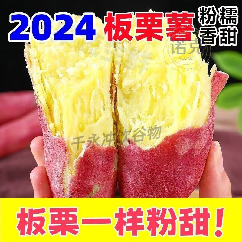 板栗蜜薯新鲜红薯沙地糖心地瓜非山东烟薯番薯25号烤红薯专 精选中果带箱番薯9-10斤