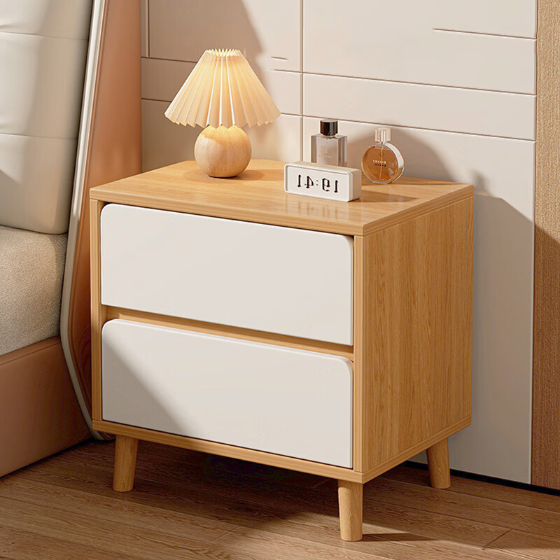 溥畔床头柜家用卧室2026热卖置物架小型收纳柜储物柜出租房用侧边柜子 40CM云溪白色++单抽（小户型超级搭配） 组装