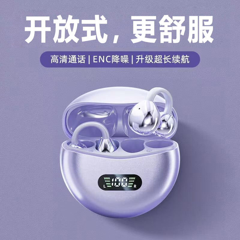 新科（Shinco）【柏林之音】夹耳式骨传导概念蓝牙耳机2026新款运动跑步长续航高音质使用于小米苹果  鎏金肤【旗舰版】