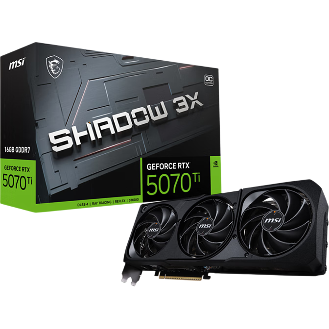 MSI ΢�� SHADOW-��Ӱʦ RTX 5070Ti 16G �Կ� ��ɫ 7387.88Ԫ