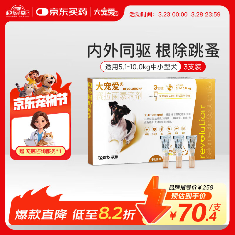 ��谮 ��������ҩ ������ͬ����μ� 5.1-10.0kg��С��Ȯ�� 3֧ 175.68Ԫ