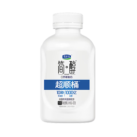 君乐宝简醇 0蔗糖 风味发酵乳430g*7瓶舒畅超顺桶 1期奶卡-新