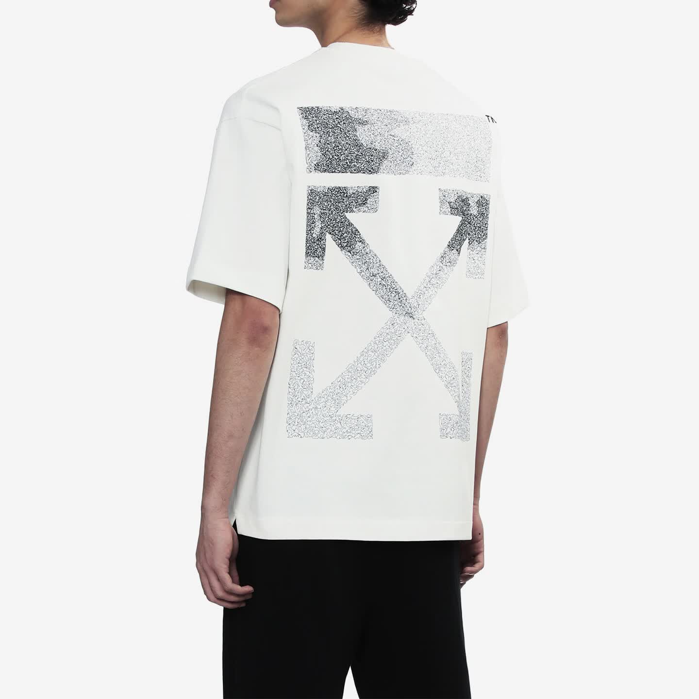 OFF WHITE™情侣装2026新款潮牌夏季男士宽松短袖t恤圆领高端半袖衣服 白色 XL