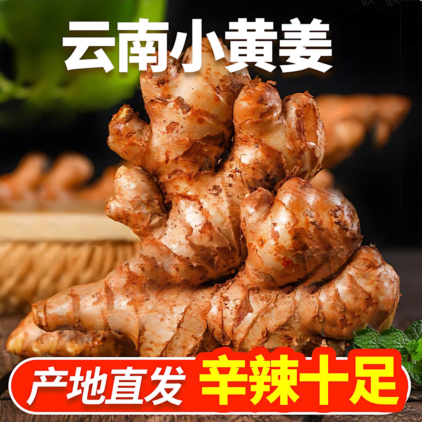 正宗云南高山小黄姜新鲜生姜老姜本地黄姜现挖先发月子姜辛辣农家 3斤【小黄姜】