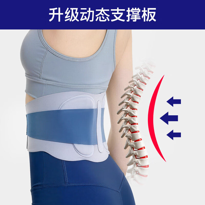 LUCYLEE美国护腰带腰间盘突出腰椎腰肌劳损腰围腰托疼痛男士女士医用热敷 医用仿生支撑【双肺叶贴合支撑/透气面料/舒适内穿】 XL码【适合体重141-180斤】男女通用护腰带